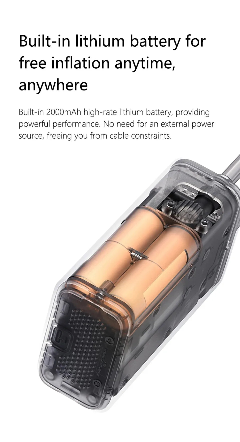 Xiaomi Mijia Portable Electric Air Pump 2D