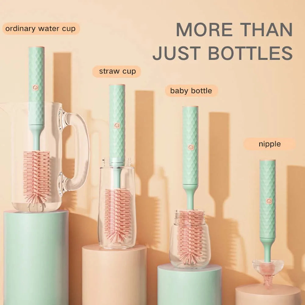 Electric Silicone Bottle Brush 360° Rotating