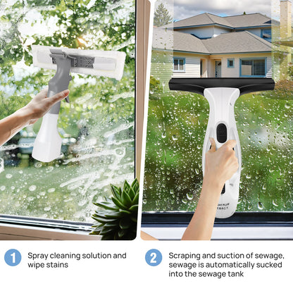 Window Squeegee Rechargeable Cordless Window Vacuum