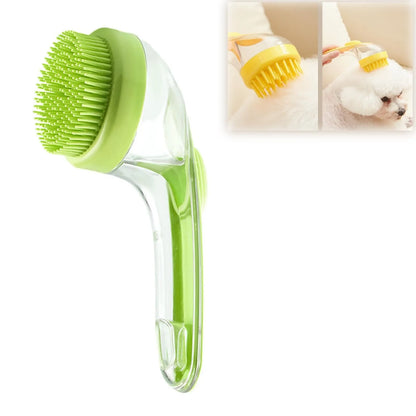 Pet Bath Brush with Shampoo Dispenser
