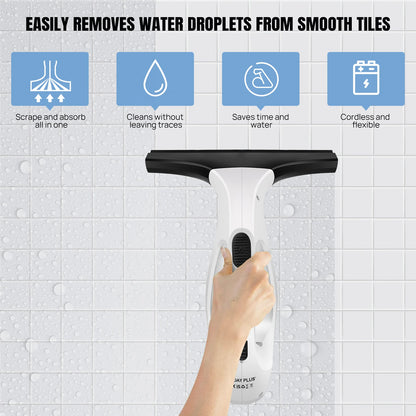 Window Squeegee Rechargeable Cordless Window Vacuum