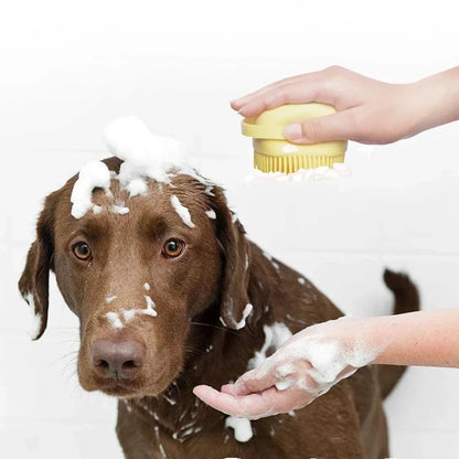 Silicone Pet Bath & Massage Gloves Brush