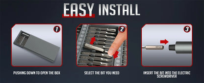 75-in-1 Precision Electric Screwdriver Set with LED Lights & Magnetic Bits