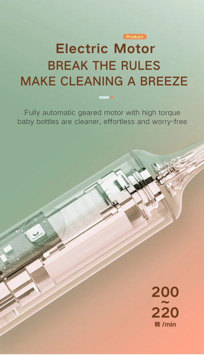 Electric Silicone Bottle Brush 360° Rotating
