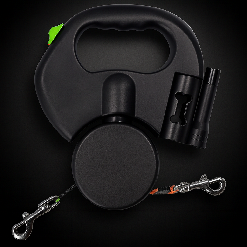 Retractable Double Dog Leash